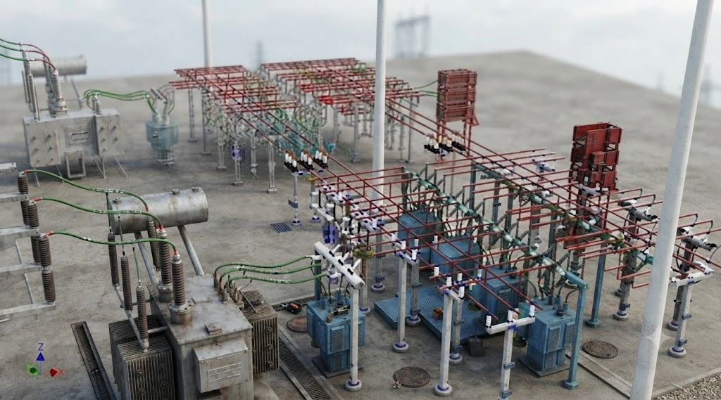 AIS substation yard layout